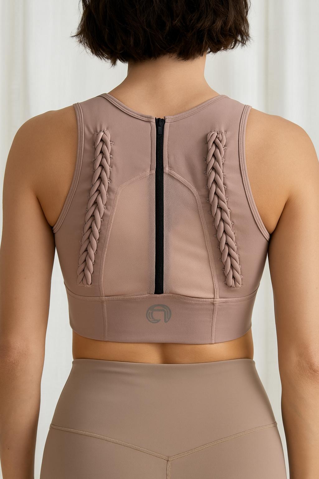 Braided Back Performance Bra